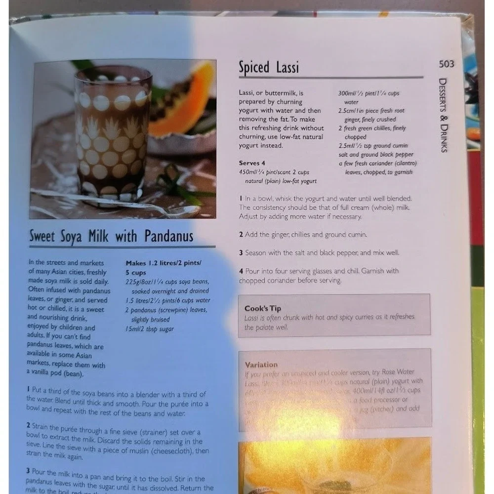1000 Indian Chinese‎ Thai and Asian Recipes Cookbook Laminated Paperback
